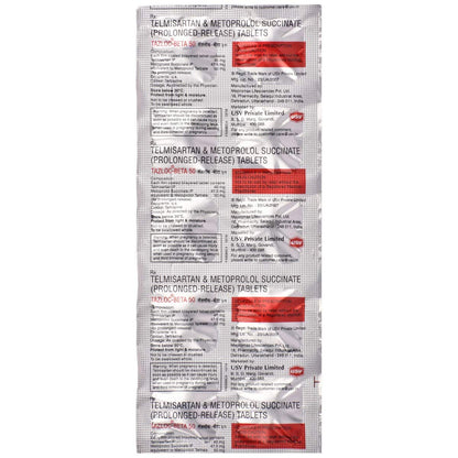 Tazloc-Beta 50 - Strip of 10 Tablets