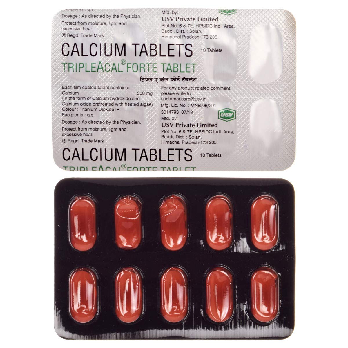 Tripleacal Forte - Strip of 10 Tablets