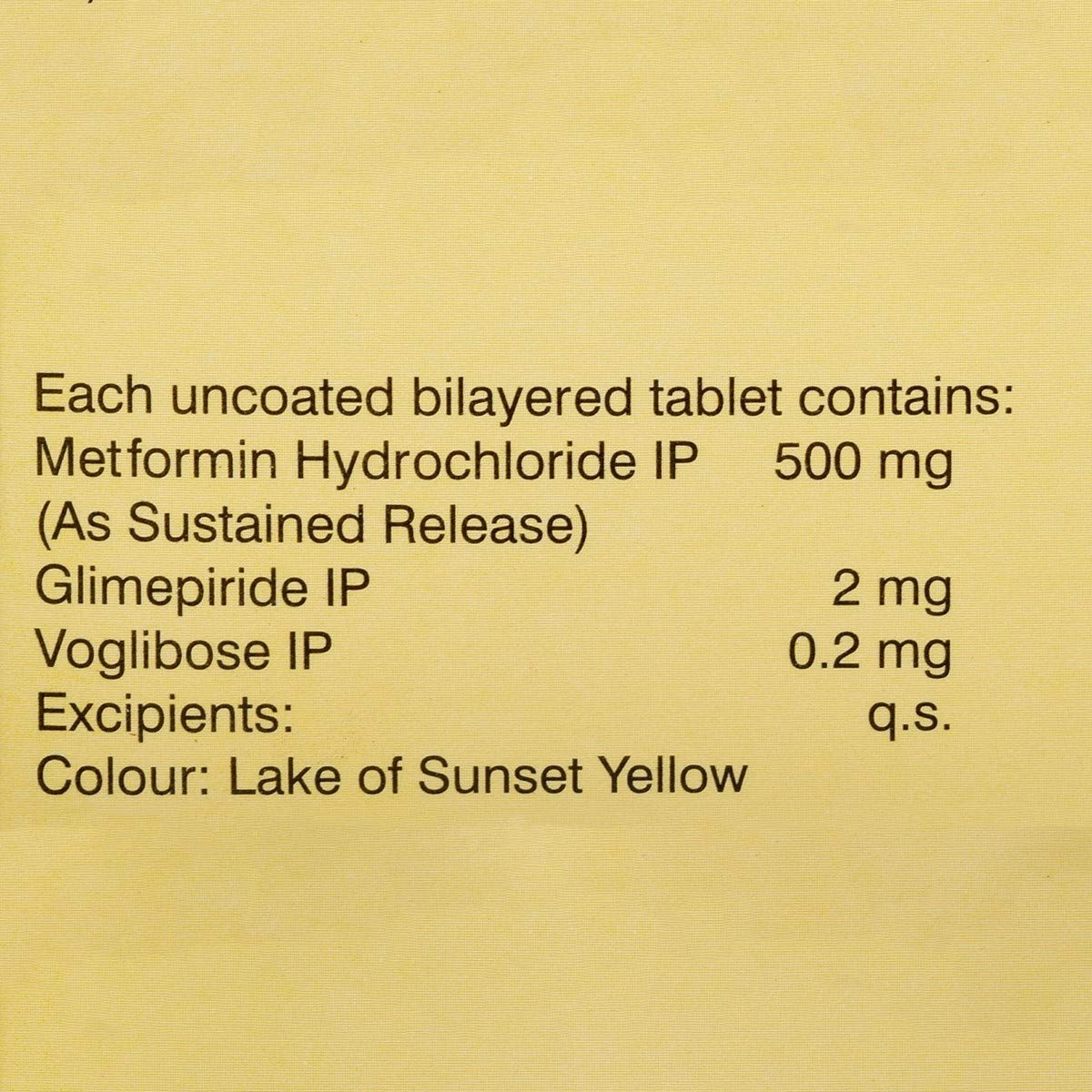 Gluconorm-VG 2 - Strip of 15 Tablets