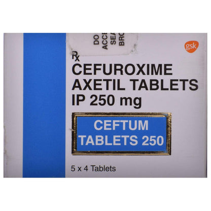 Ceftum 250 - Strip of 4 Tablets