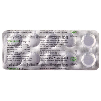 Folcure-5 - Strip of 10 Tablets