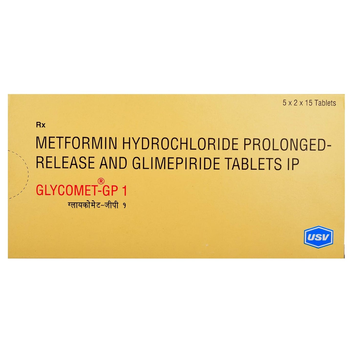 Glycomet- GP 1 - Strip of 15 Tablets