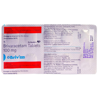 BRIV 100 - Strip of 10 Tablets