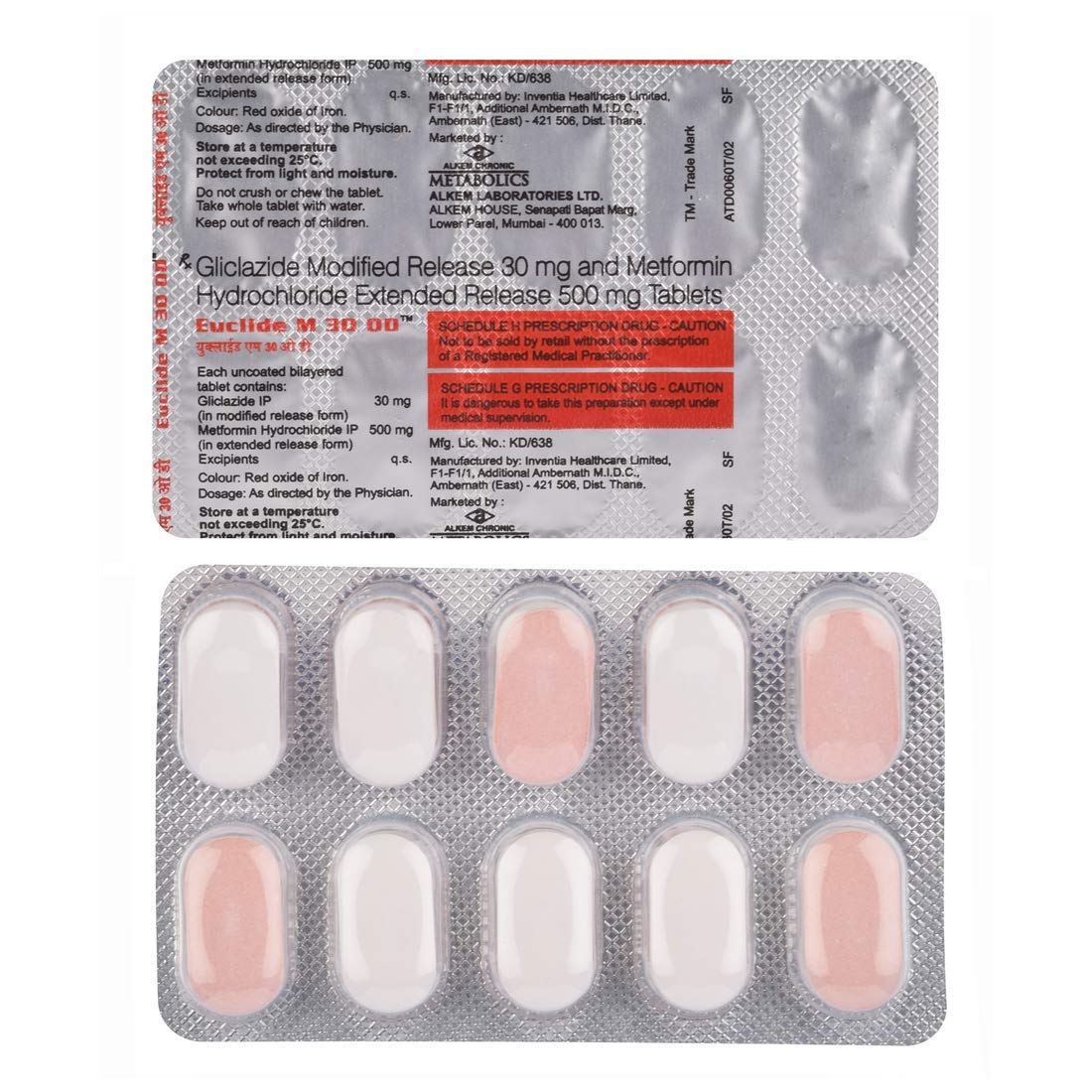 Euclide M 30 OD - Strip of 10 Tablets