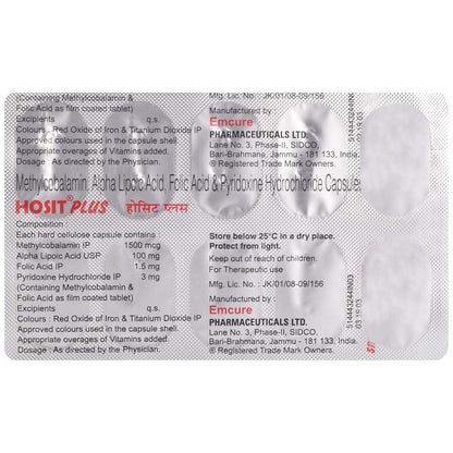 Hosit Plus - Strip of 10 Capsules