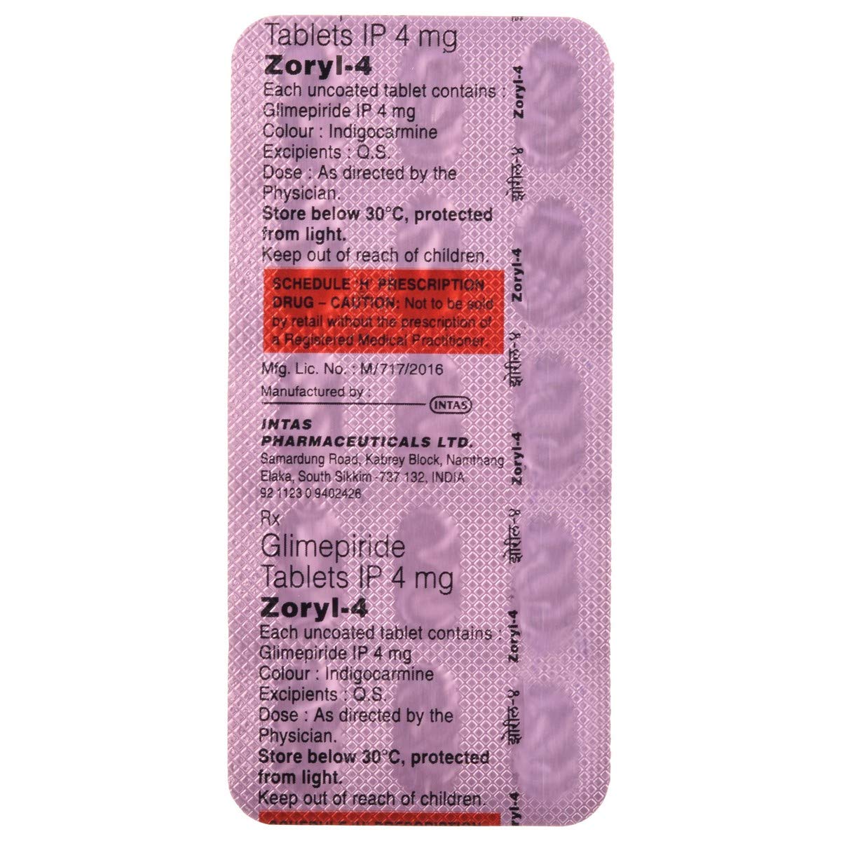 Zoryl-4-Strip of 15 Tablets