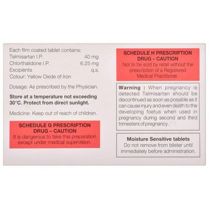 Telpres CT 40/6.25 - Strip of 15 Tablets