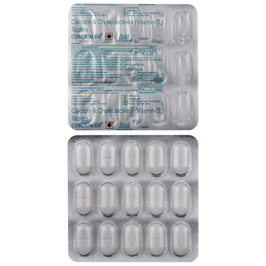 Corcium D3 - Blister Pack of 15 Tablets