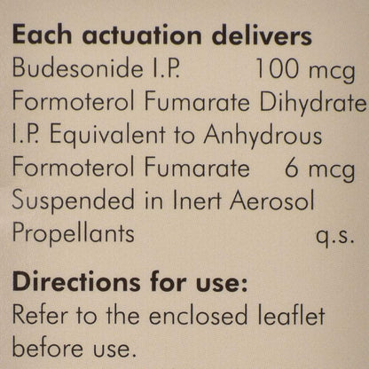 Budamate 100 - Bottle of 120 Metered Doses Inhaler