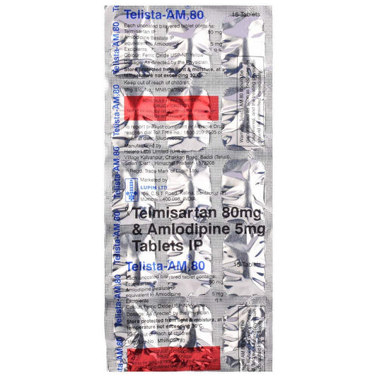 Telista-AM 80 - Strip of 15 Tablets