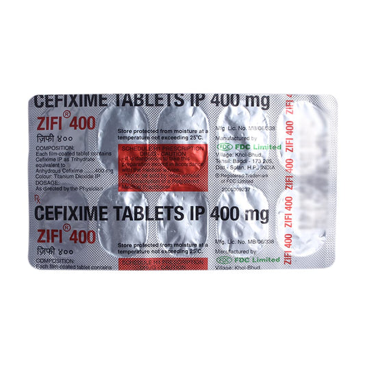 Zifi 400 - Strip of 10 Tablets