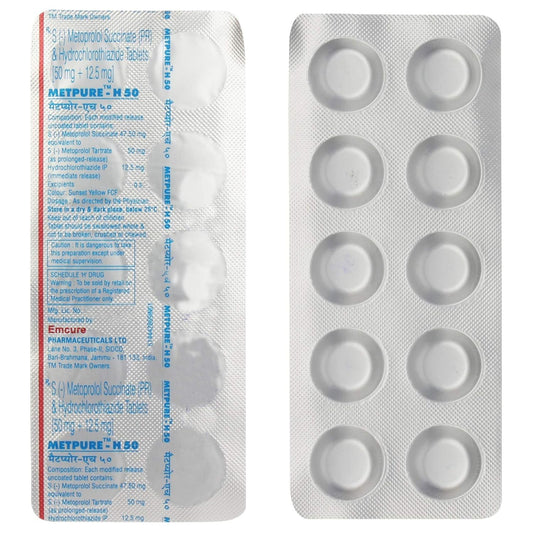 Metpure - H 50 - Strip of 10 Tablets