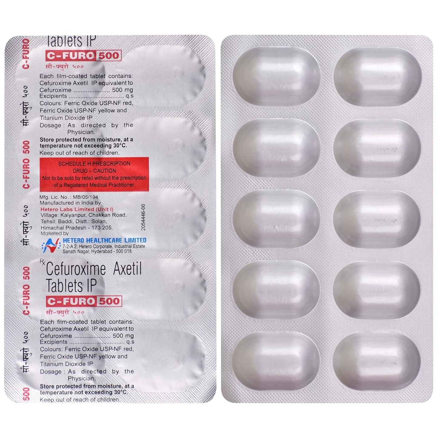 C-Furo 500mg- Strip of 10 Tablets