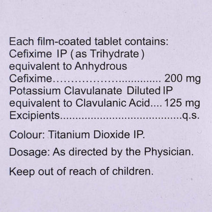 Taxim-O CV 200 - Strip of 10 Tablets