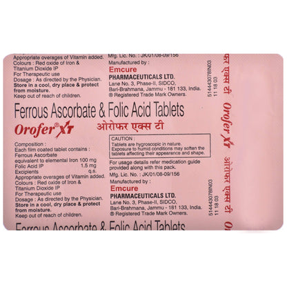 Orofer XT - Bottle of 30 Tablets