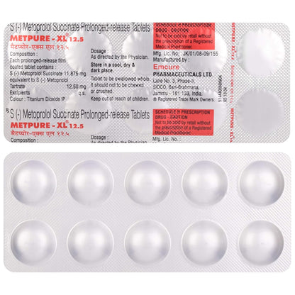 Metpure XL 12.5 - Strip of 10 Tablets