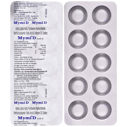 Mymi D - Strip of 10 Tablets