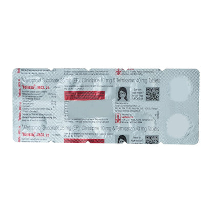 Telista - MCL 25 - Strip of 10 Tablets