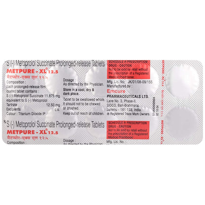 Metpure XL 12.5 - Strip of 10 Tablets