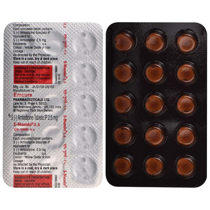 S-Numlo-2.5 - Strip of 15 Tablets