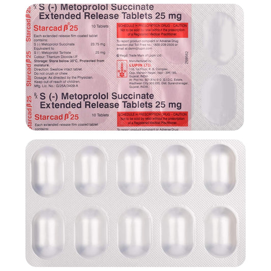 Starcad-β 25 - Strip of 10 Tablets