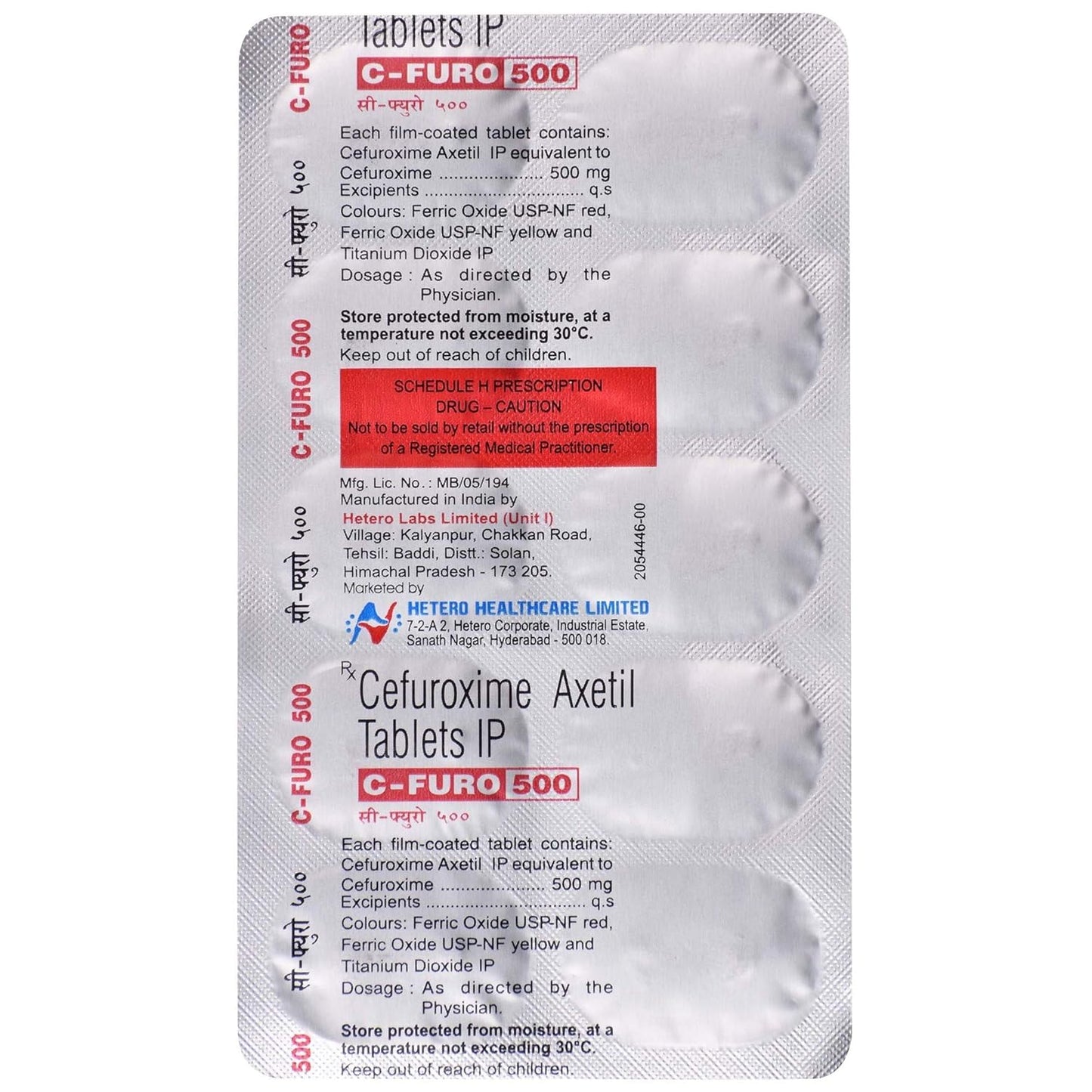 C-Furo 500mg- Strip of 10 Tablets