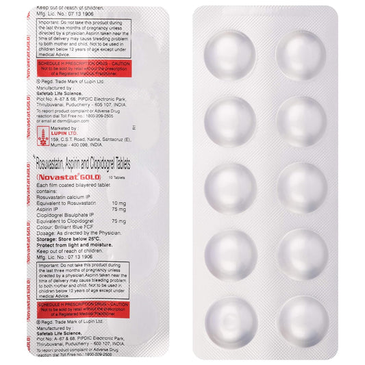 Novastat Gold - Strip of 10 Tablets