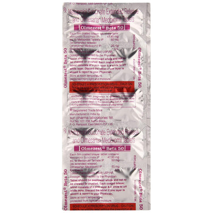 Olmezest Beta 50 - Strip of 10 Tablets