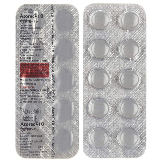 Atorec 10 - Strip of 10 Tablets