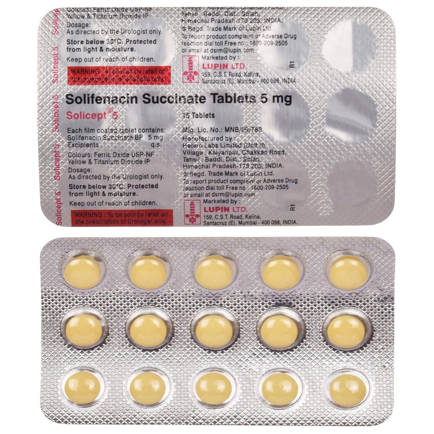 Solicept 5 - Strip of 15 Tablets