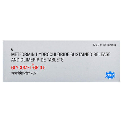 Glycomet- GP 0.5 - Strip of 10 Tablets