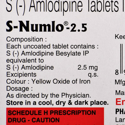 S-Numlo-2.5 - Strip of 15 Tablets