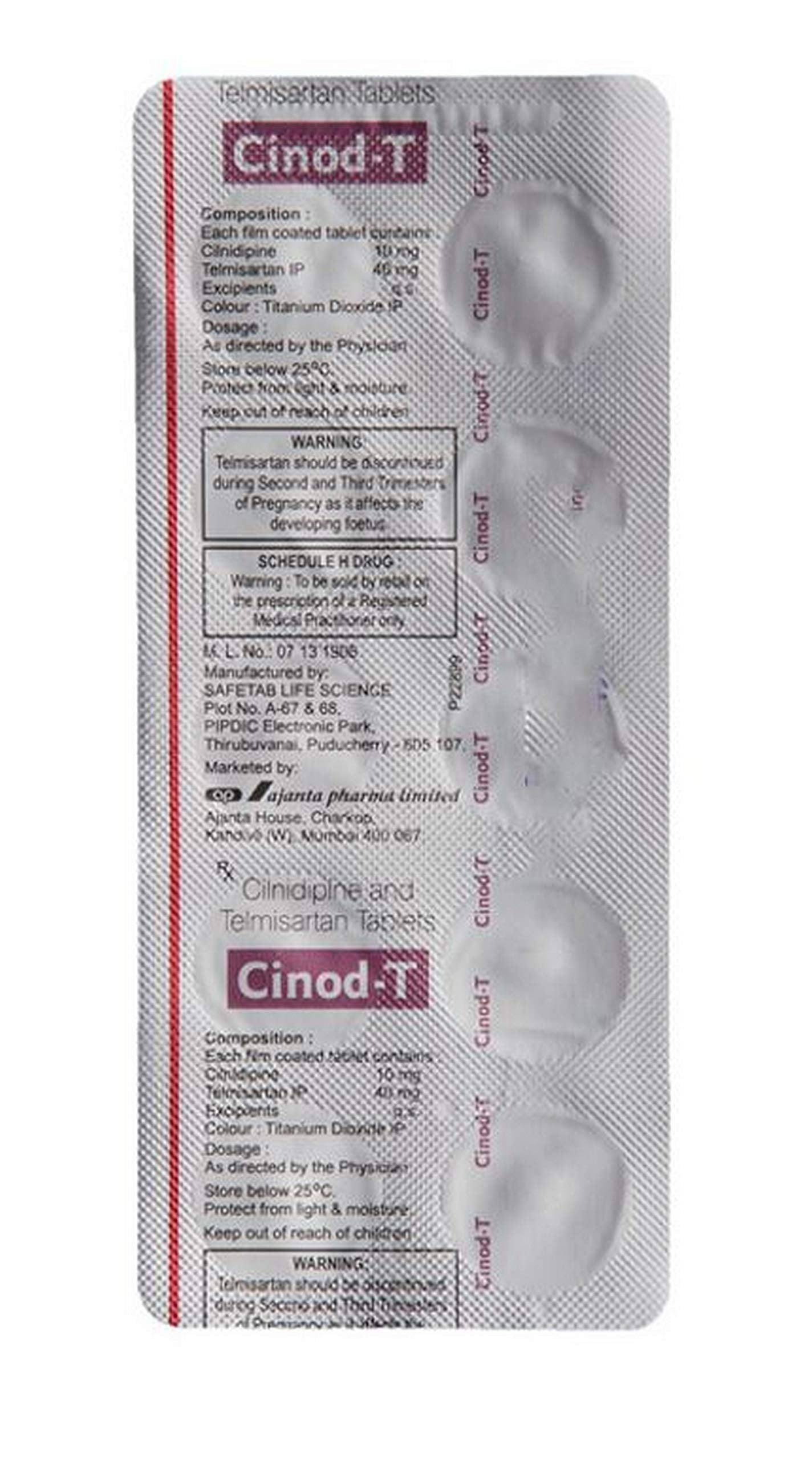 Cinod-T - Strip of 15 Tablets