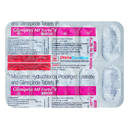 Glimiprex MF Forte 4/1000 mg Tablet 10's