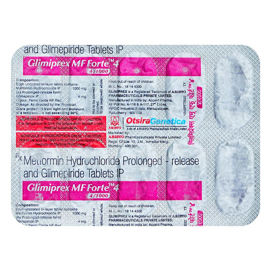 Glimiprex MF Forte 4/1000 mg Tablet 10's