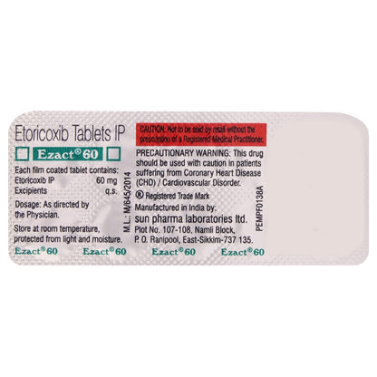 Ezact 60 - Strip of 10 Tablets