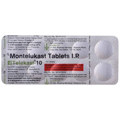 Telekast 10mg - Strip of 10 Tablets