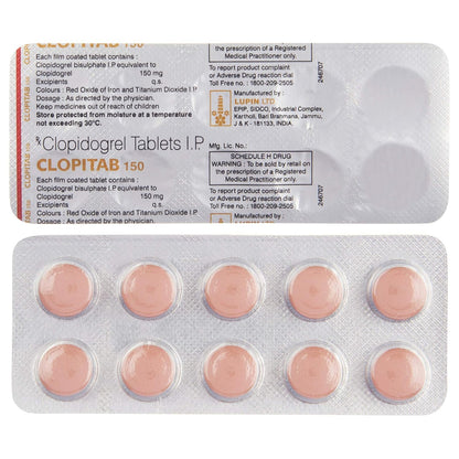 Clopitab 150 - Strip of 10 Tablets