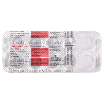 Tsart Trio 6.25 - Strip of 10 Tablets