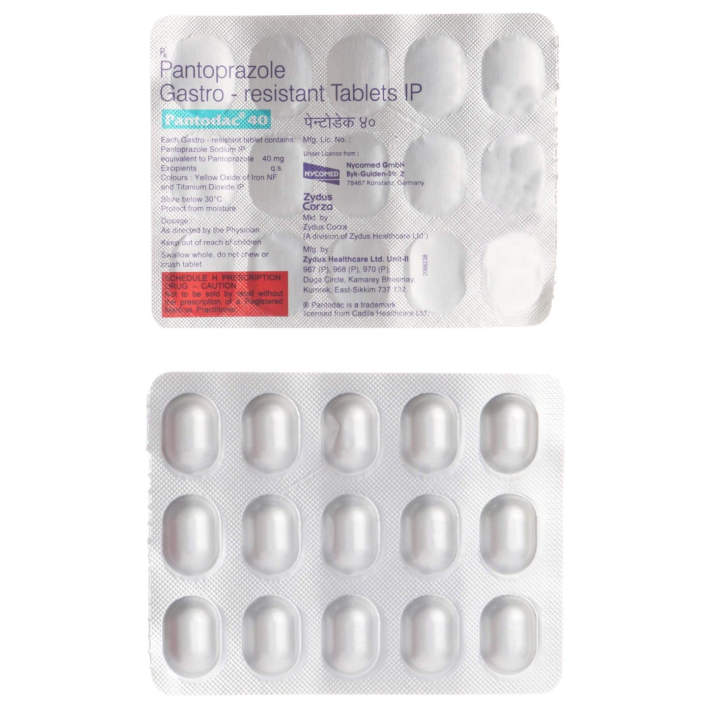 Pantodac 40 - Strip of 15 Tablets