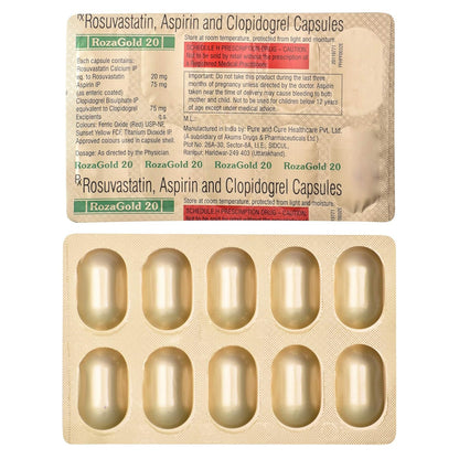 Rozagold 20 - Strip of 10 Capsules