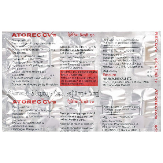 ATOREC CV 10MG CAPSULE 10'S