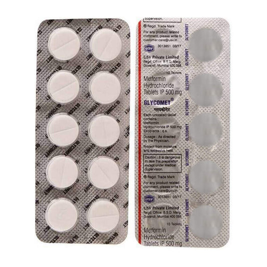 Glycomet - Blister Pack of 10 Tablets