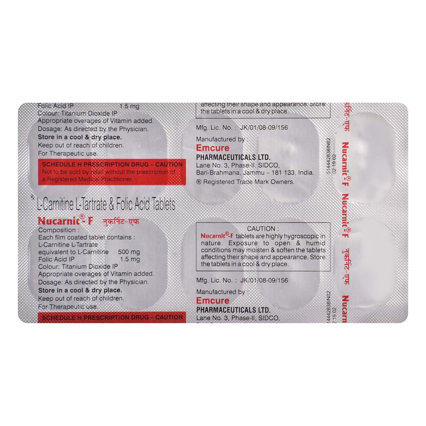 Nucarnit F - Strip of 10 Tablets