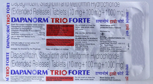 Dapanorm Trio Forte 10/100/1000 - Strip of 10 Tablets