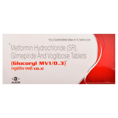 Glucoryl MV 1/0.3 - Strip of 15 Tablets