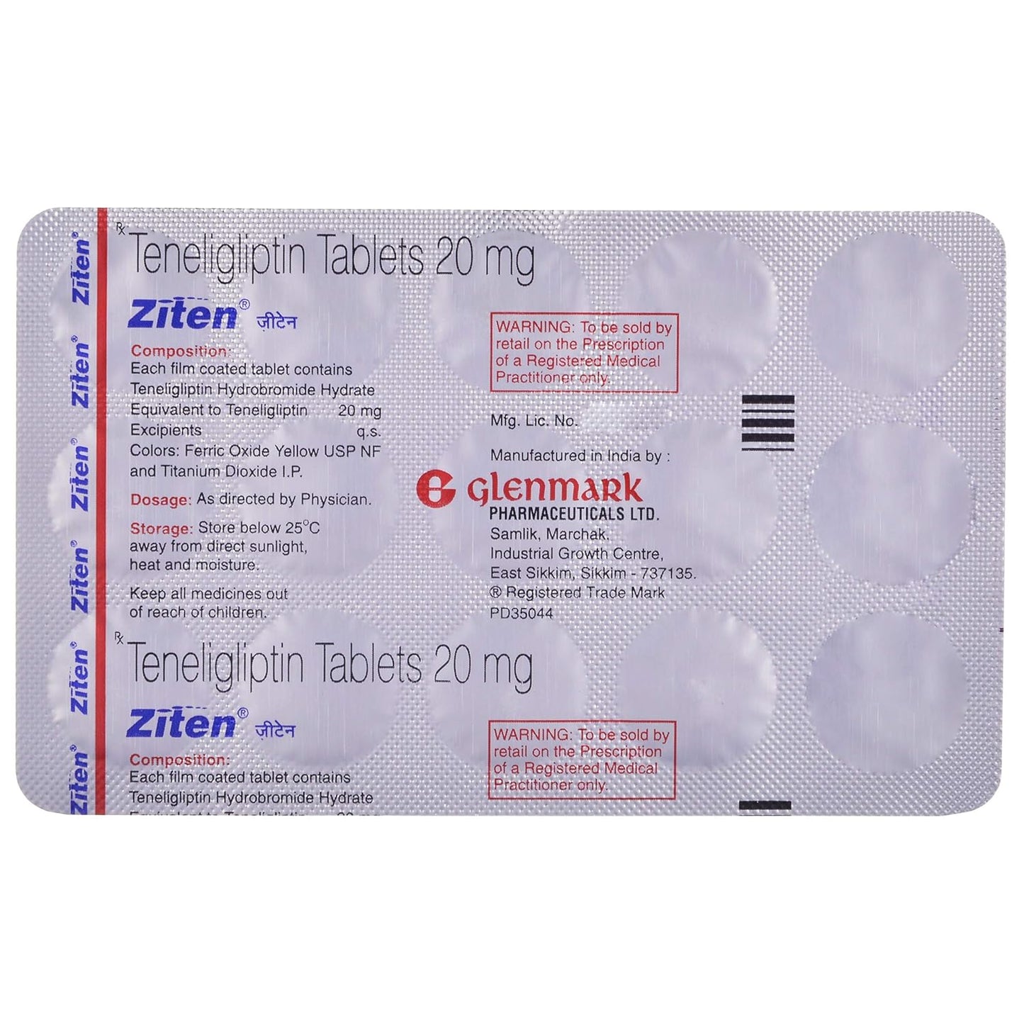 Glycomet Gp1 Forte - 10 Tablets