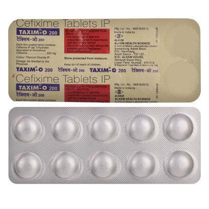 Taxim-O 200 - Strip of 10 Tablets