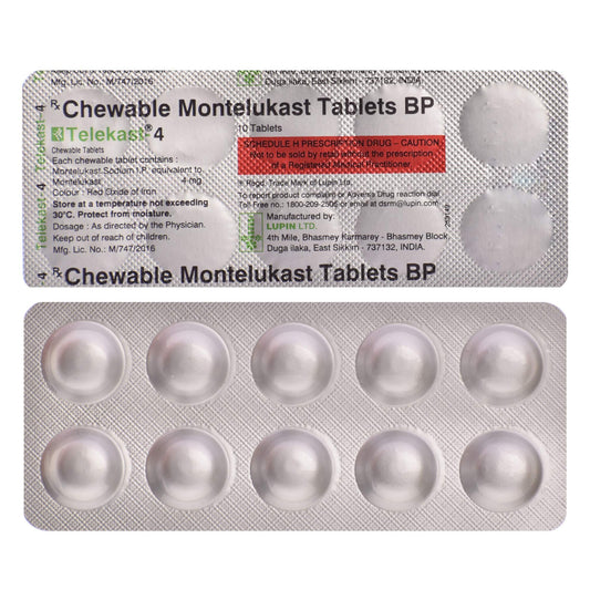 Telekast-4 - Strip of 10 Tablets