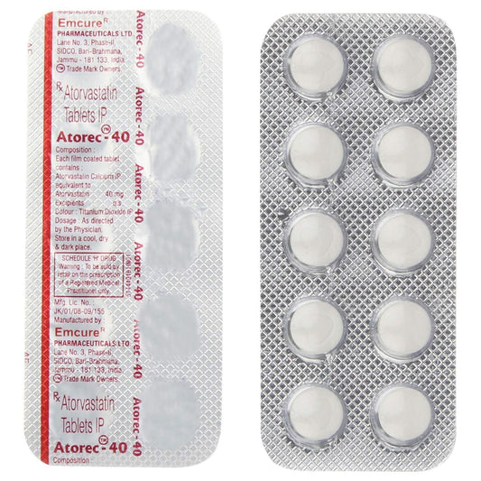 Atorec 40 - Strip of 10 Tablets